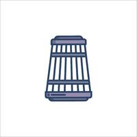 A basket of vegetables on a white background vector