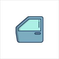 A door icon in a flat style vector