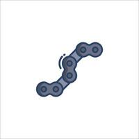 A bicycle chain icon on a white background vector