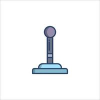 A microphone icon on a white background vector