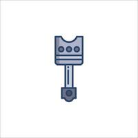 A wrench icon on a white background vector
