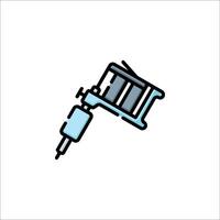A tattoo machine icon on a white background vector
