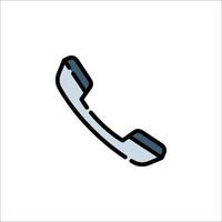 A phone icon on a white background vector