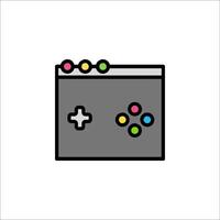 A game controller icon on a white background vector