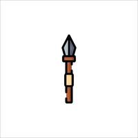 A small icon of a spear on a white background vector