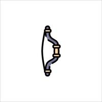 A bow and arrow icon on a white background vector