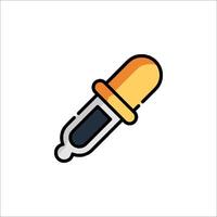 A syringe with a needle on it vector