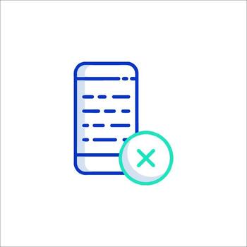 A phone with a check mark on it vector