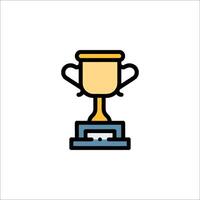 A trophy icon on a white background vector