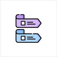 Two paper rolls with a check mark on each side vector