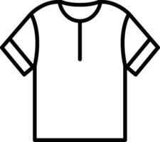 Tshirt Line Icon vector