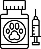 Veterinary Line Icon vector