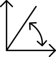 Angle Line Icon vector