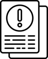 Information Line Icon vector