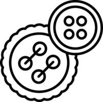 Button Line Icon vector