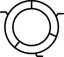 Segment Line Icon vector