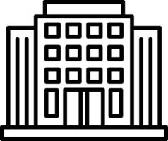 Accomodation Line Icon vector