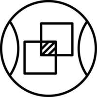 Merge Line Icon vector