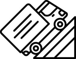 Steep Ascent Line Icon vector