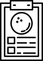 Clipboard Line Icon vector