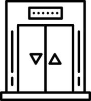 Elevator Line Icon vector