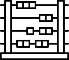 Abacus Line Icon vector