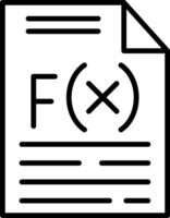Function Line Icon vector