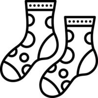 Sock Line Icon vector