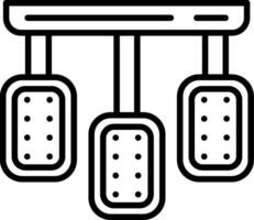 Pedals Line Icon vector