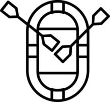 Dinghy Line Icon vector