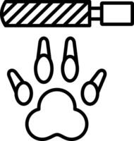 Nail File Line Icon vector