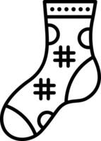 Sock Line Icon vector