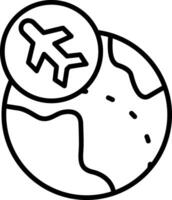 Flight Line Icon vector