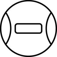 Minus Line Icon vector