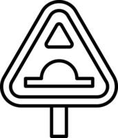 Hump Line Icon vector
