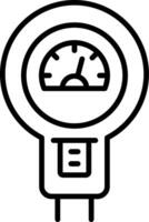 Parking Meter Line Icon vector