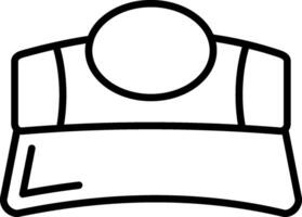 Visor Line Icon vector