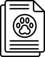 Document Line Icon vector