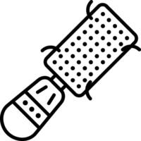 Lint Roller Line Icon vector