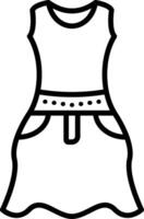 Mannequin Line Icon vector
