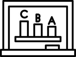 Statistics Line Icon vector
