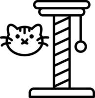 Cat Toy Line Icon vector