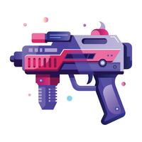 Plasma rifle icon in flat style vector