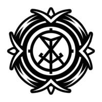 A filled style icon of the endless circle vector