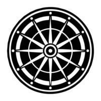 A filled style icon of the endless circle vector