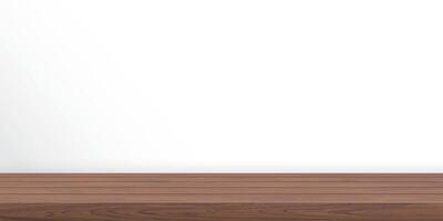 wooden counter mocha mousse tone have blank space for place the products presentation or advertisement with white background graphic illustration. vector