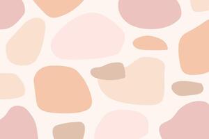 Abstract organic shapes doodle art pattern vector