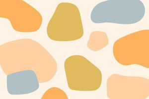 Abstract organic shapes pattern vector