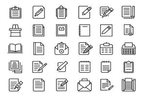 Writing paper icon for students success vector