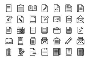 Writing paper icon for creative minds vector